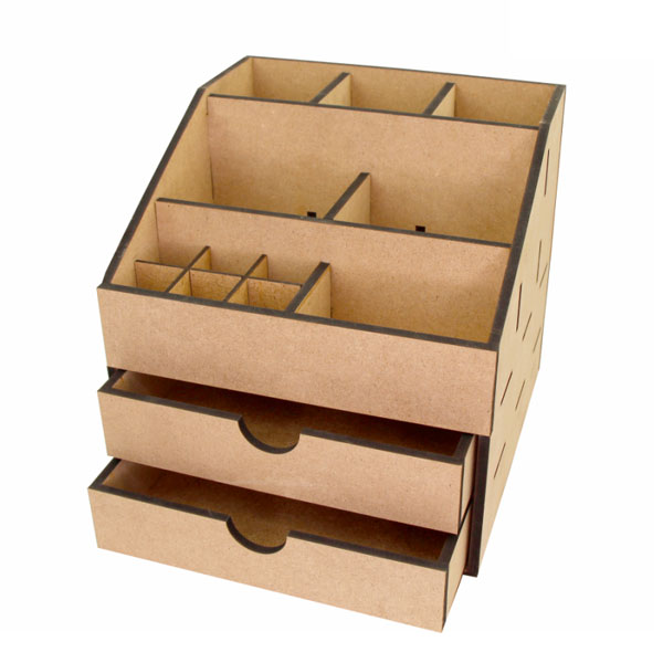 Комод-органайзер із двома висувними скриньками, МДФ, 22,5х22,5х22,5 см, ROSA TALENT  - фото 2