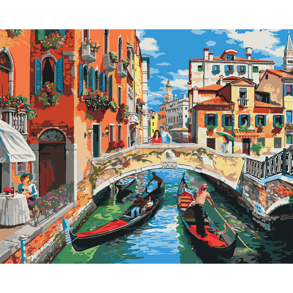 Картина по номерах «Венеціанське літо», 40х50 см, SANTI - фото 1