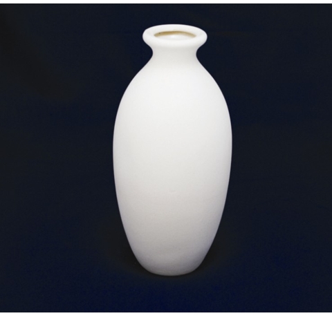 Ваза «Римма» керамическая белая для декорирования, h-21 см