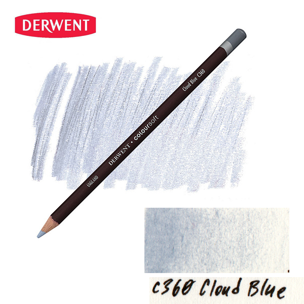 Карандаш цветной Derwent Coloursoft (C360) Небесно-голубой.