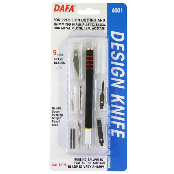 Набір для моделювання DAFA 6001: макетний ніж, 5 змінних лез +7 насадок  - фото 1