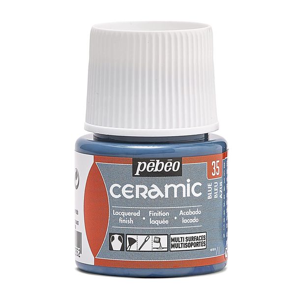 Краски для стекла и керамики Pebeo «CERAMIC» Синяя №35, 45 ml