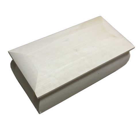 Дерев'яна скринька-скринька прямокутна, без фурнітури, 8х16 см 