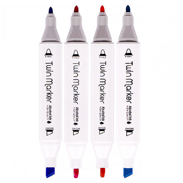 Набір скетч-маркерів для малювання у пластиковому боксі (48 шт/уп.)  - фото 3