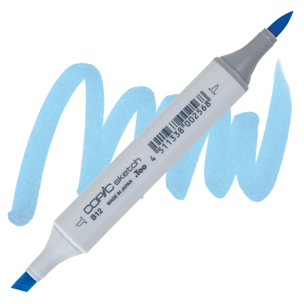 Copic маркер Sketch №B-12 Ice blue (Пастельно-синій) 