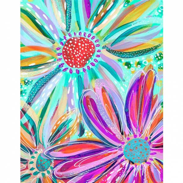 Алмазная мозаика SANTI «Акварельные цветы», 30х40 см - фото 1