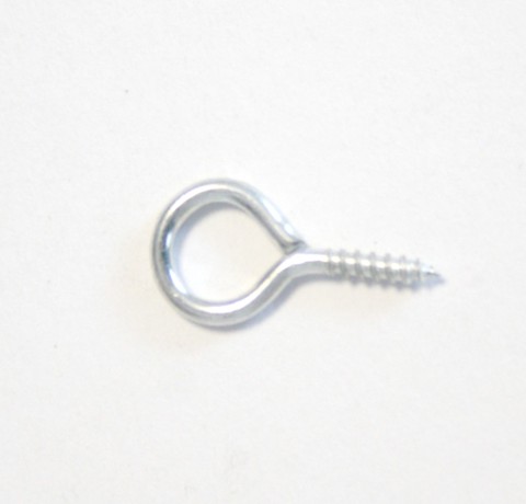 Крючек металлический для ключницы, цвет - серебро (B240)