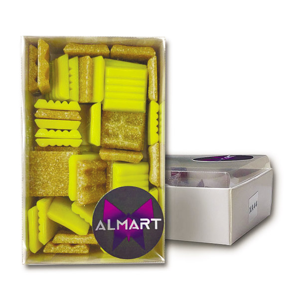 Стекляная мозаика ALMART,  МИКС(XA33/XA90), 20x20 мм, 150 гр (50 шт).