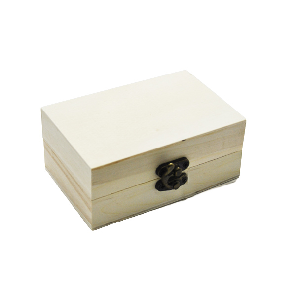 Скринька дерев'яна для декупажу з фурнітурою, мала, 11х7х4, 5 см  - фото 1