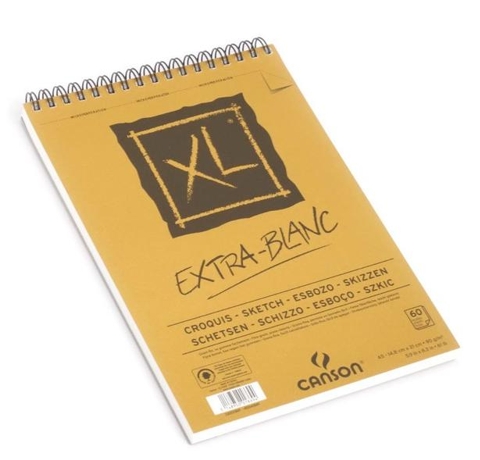 Блок паперу для контурів та графіки XL ExtraWhite (60 арк.), 90 g, A5, Canson 