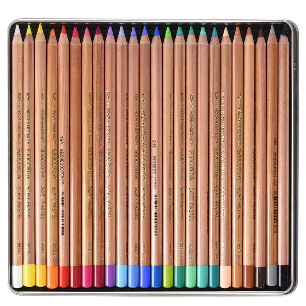 Набір олівців пастельних GIOCONDA 8828, 24 предмети, мет.уп.  - фото 3