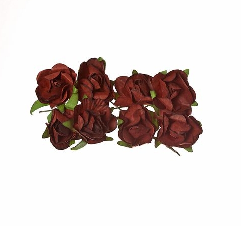 Паперові Трояндочки Темно-коричневі, 8 шт/уп 