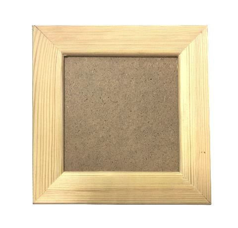 Деревянная рамка со стеклом, ширина 4 см, вставка 20x20 см