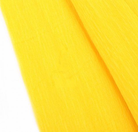Кріп-папір, колір Жовтий, 50х240 см, 70 г/м2 
