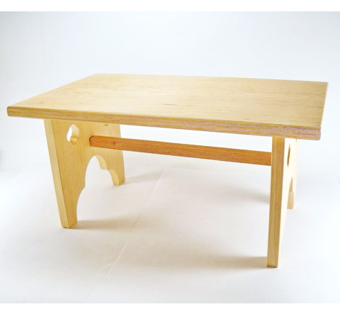Дерев'яний іграшковий стіл (прямокутний), 15х26х13 см 
