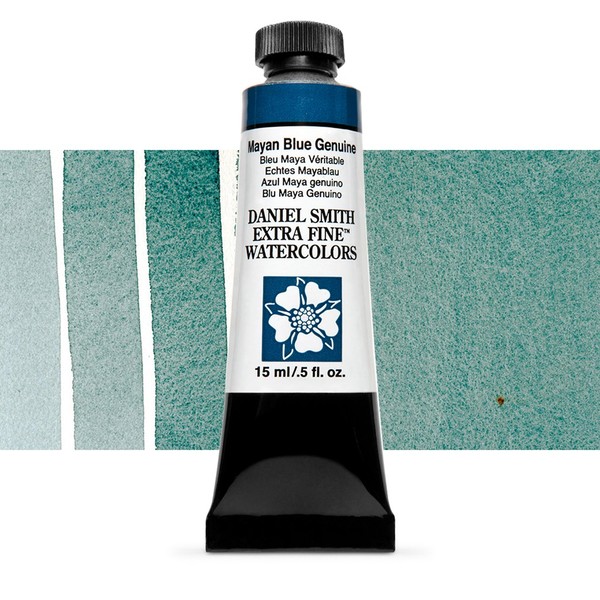 Акварельна фарба Daniel Smith, туба, 15мл. Колір: Mayan Blue Genuine s3 