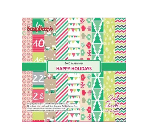 Набор бумаги Зимние каникулы, 15*15 см, 24 л