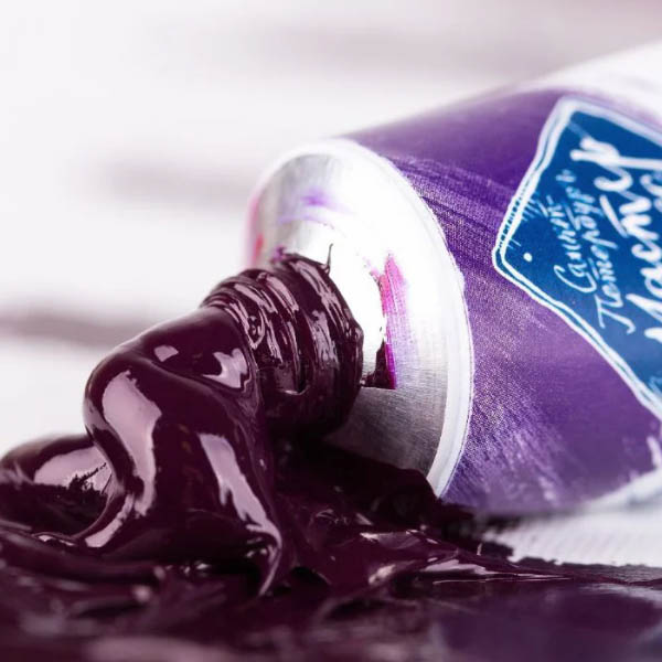 Краска масляная МАСТЕР-КЛАСС фиолетовый хинакридон, 46мл ЗХК - фото 2