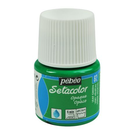Фарба акрилова для тканини Pebeo Setacolor Opaque, 082 ЗЕЛЕНА ЛИСТВА, 45 ml 