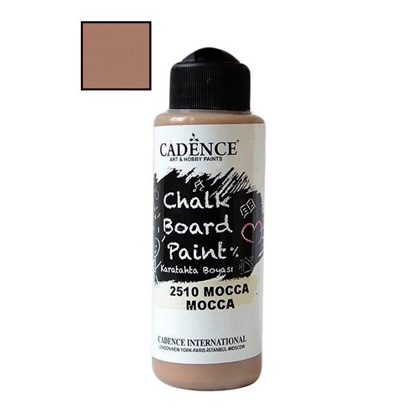 Акрилова фарба для крейдових дощок "Chalkboard Paint" Cadence МОККА, 120 ml 