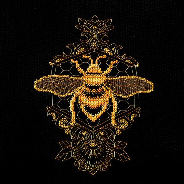 Набір для вишивання хрестиком «Золота бджола» AbrisArt, (14х18 см) 