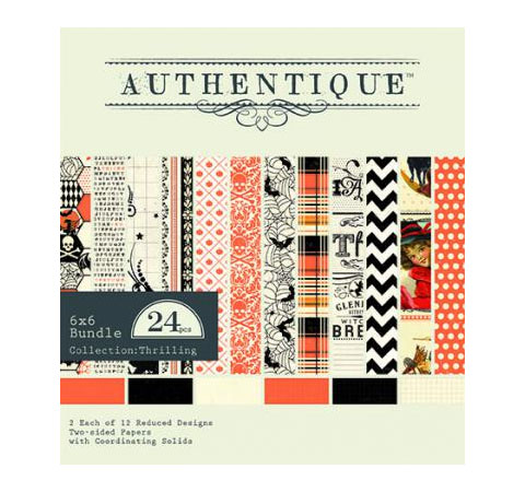Набор бумаги Authentique «Thrilling», 15х15см, 24л.