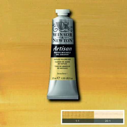 Масляная краска, водорастворимая, Winsor Artisan 37 мл, №422 Naples yellow(Неаполитанский желтый)