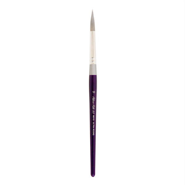 Пензлик круглий Ultra SILVER SILK 88, синтетика, к.р., SilverBrush. №10 (6мм) 