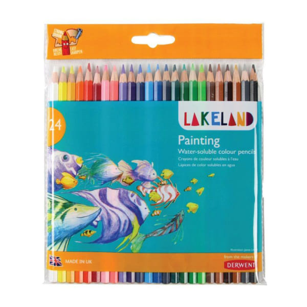 Набір акварельних олівців Lakeland Painting Derwent у блістері, 24 шт/уп. 