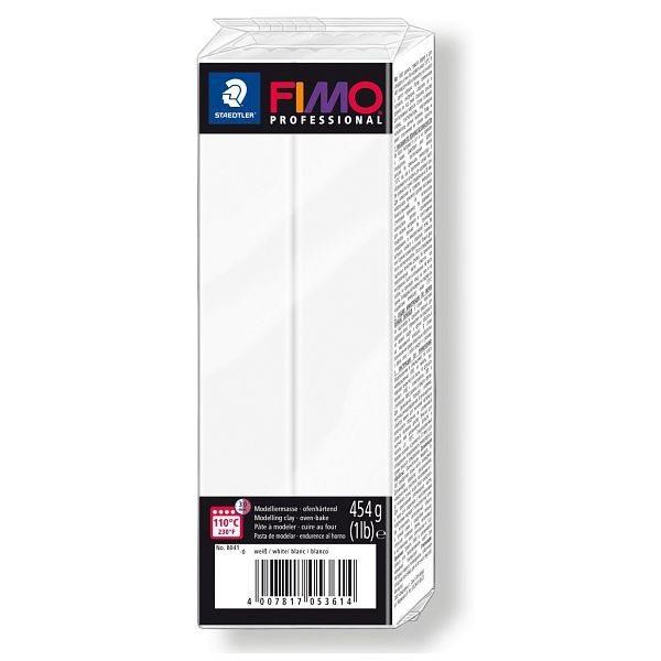 Пластика FIMO Professional, 454 гр. Колір: Білий №0 