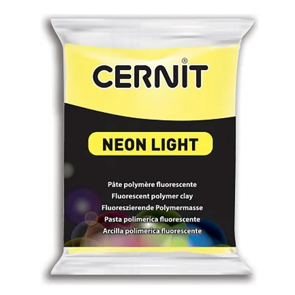 Полимерная глина Cernit Neon, 56 гр. Цвет: Желтый №210