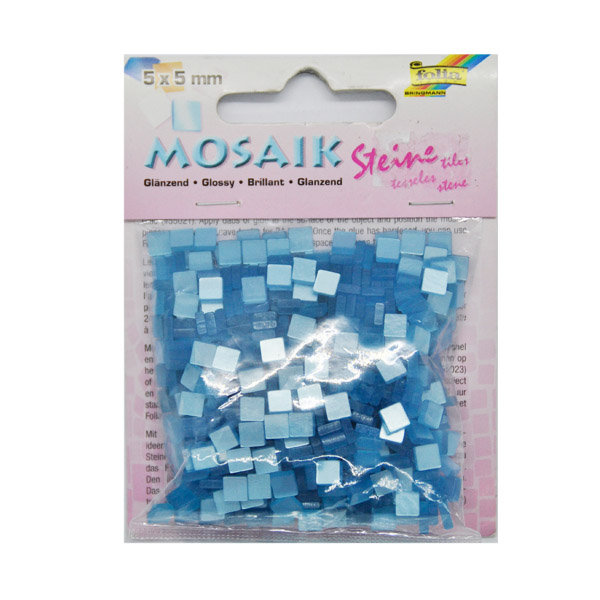 Мозаика Folia Gloss 5х5 мм (700 шт.), #30 Sky blue (Небесно-голубой)