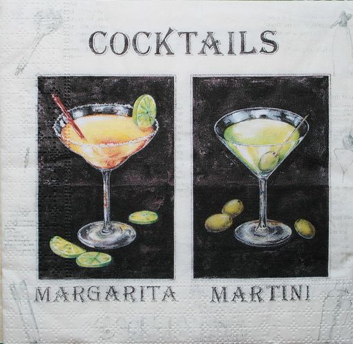 Салфетка Маргарита и мартини