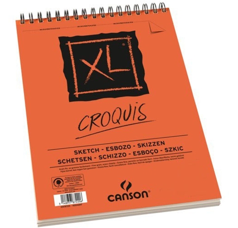 Альбом на спирали для набросков и графики XL CROQUIS (120 л.), 90 g, A4, Canson