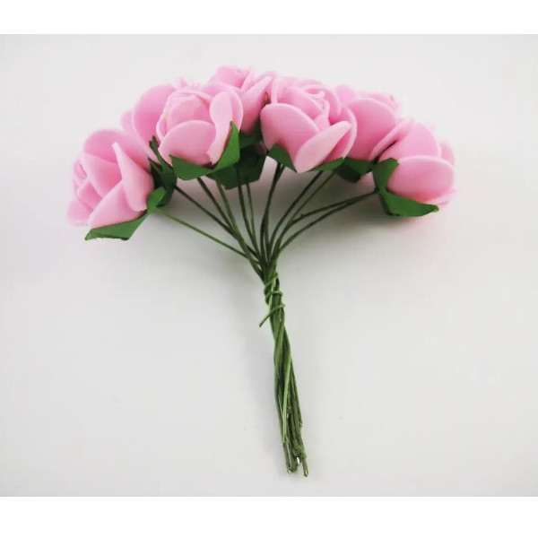 Латексні трояндочки з сіточкою, Рожеві, D-15 мм, 12 шт/уп. - фото 2