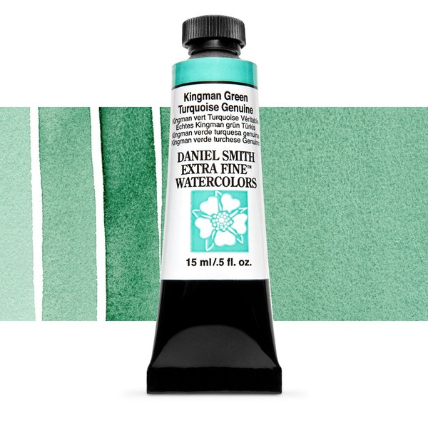 Акварельная краска Daniel Smith, туба, 15мл. Цвет: Kingman Green Turquoise Genuine s5