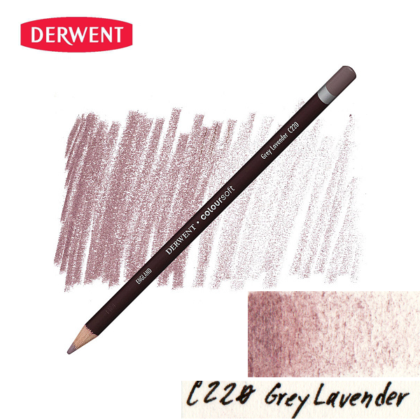 Олівець кольоровий Derwent Coloursoft (C220) Сіра лаванда. 