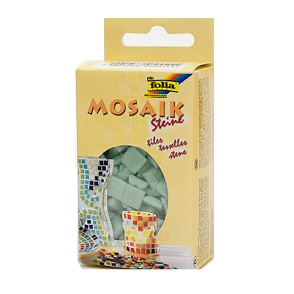 Folia мозаїка Mosaic-glass tiles 200 гр, 10x10 мм (300 шт) №51 Light green (Світло-Зелена) 