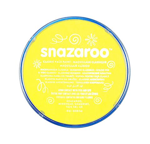 Аквагрим для обличчя та тіла Snazaroo Classic, яскраво-жовтий, 18 ml, №222 
