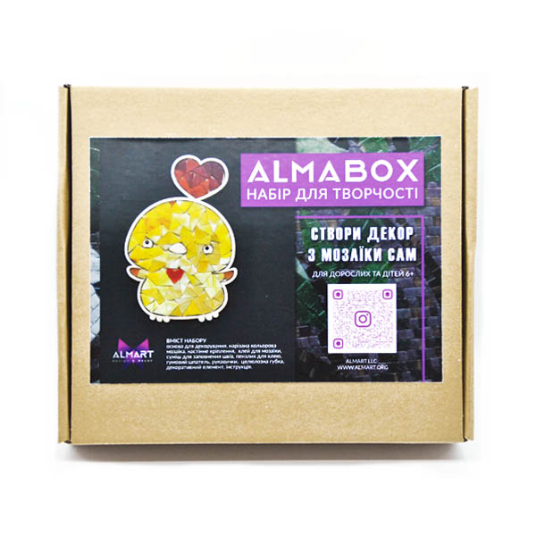Набор для декорирования мозаикой ALMABOX «Цыпленок»