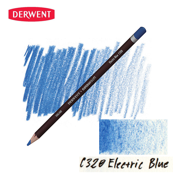Олівець кольоровий Derwent Coloursoft (C320) Синій чорний. 