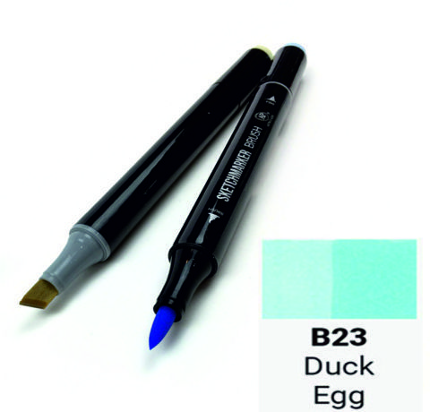 Маркер SKETCHMARKER BRUSH, колір КАЧИНЕ ЯЙЦЕ (Duck Egg) 2 пера: долото та м'яке, SMB-B023 