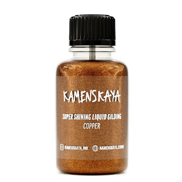 Супер сияющая жидкая быстрая поталь Kamenskaya МЕДЬ, 20 ml - фото 2