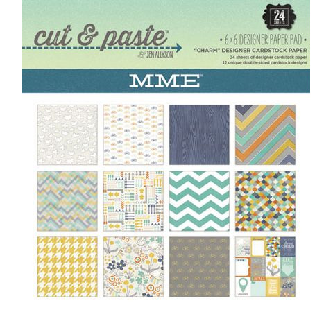 Набор бумаги 15х15 см Charm 24л.