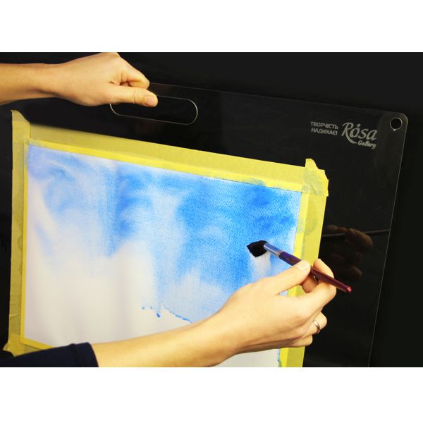 Акриловий планшет для акварелі прозорий з ручкою (38,7х48х0,3 см), ROSA Gallery  - фото 4