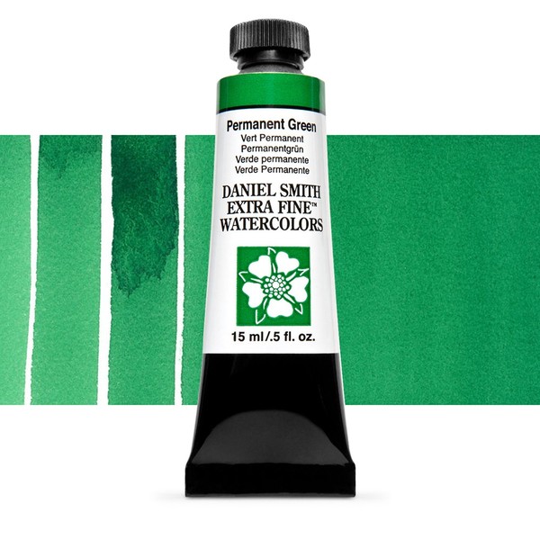 Акварельная краска Daniel Smith, туба, 15мл. Цвет: Permanent Green s1
