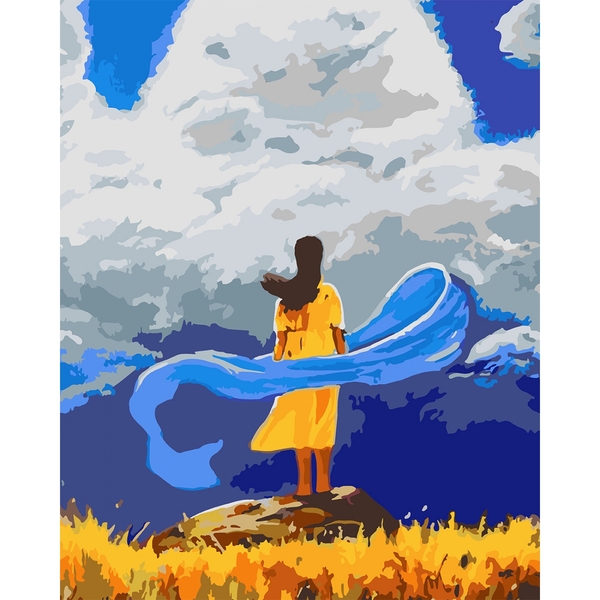 Картина по номерам «Девушка в поле», 40х50 см., SANTI - фото 1
