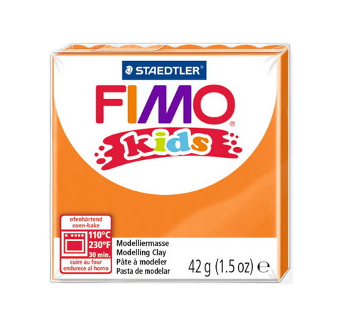 Полимерная глина FIMO Kids 42 гр. ОРАНЖЕВАЯ