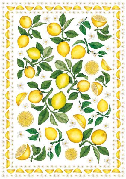Декупажная карта 50х70 см "Сицилийские лимоны"