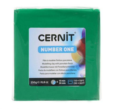 Полімерна глина Cernit Number One ЗЕЛЕНА 250 гр. 